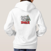 Kerst vieren met een glimlach hoodie (Achterkant)