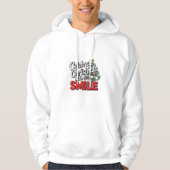 Kerst vieren met een glimlach hoodie (Voorkant)