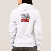 Kerst vieren met een glimlach hoodie (Achterkant)