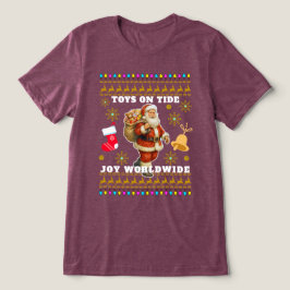 Kerst viering Tri-Blend shirt