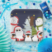 Kerst Vierkant Papier Bord (Feest)