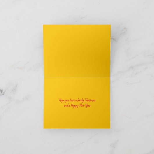 Kerst vijf brandende kaarsen papieren kunst vakant kaart (Binnen)