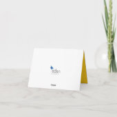 Kerst vijf brandende kaarsen papieren kunst vakant kaart (Achterkant)