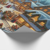 Kerst Village Cadeaupapier (Hoek)