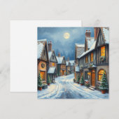 Kerst Village Feestdagenkaart (Voorkant / Achterkant)
