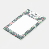 Kerst Village Gnome Kant Initiaal Zakelijk Post-it® Notes (Schuin)