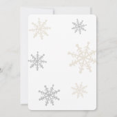 Kerst Village Winter Baby Shower Kaart (Achterkant)