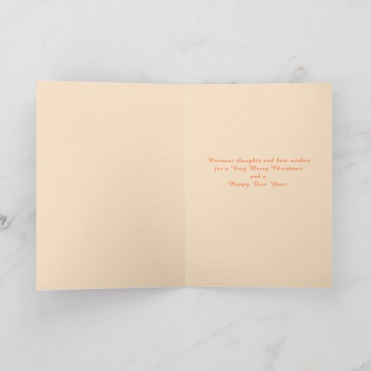  Kerst-Vintage Feestdagen Kaart (Binnen)