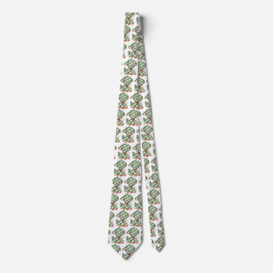 Kerst-vintage Gingham Hond Knuffel Dier Stropdas