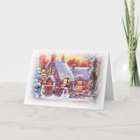 Kerst Vintage Kaart (Voorkant)