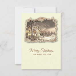 Kerst Vintage kaart