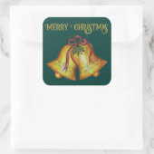 Kerst Vintage Kerstbellen Stickers (Tas)