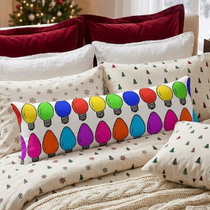 Kerst Vintage Lichtbolletjes Body Worp Kussen
