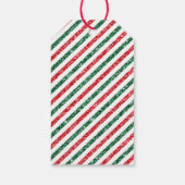 Kerst Vintage Luchtpost Glitter Cadeaulabel (Achterkant)
