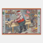 Kerst Vintage Populair Inpakpapier Vel (Voorkant 3)