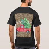 Kerst Vintage Truck T-Shirt (Achterkant)