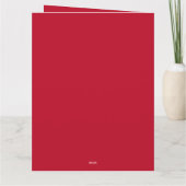 Kerst Vintage - Vouwbare Kerstkaart Kaart (Achterkant)