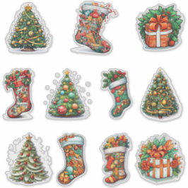 Kerst Vinyl Stickers Collectie