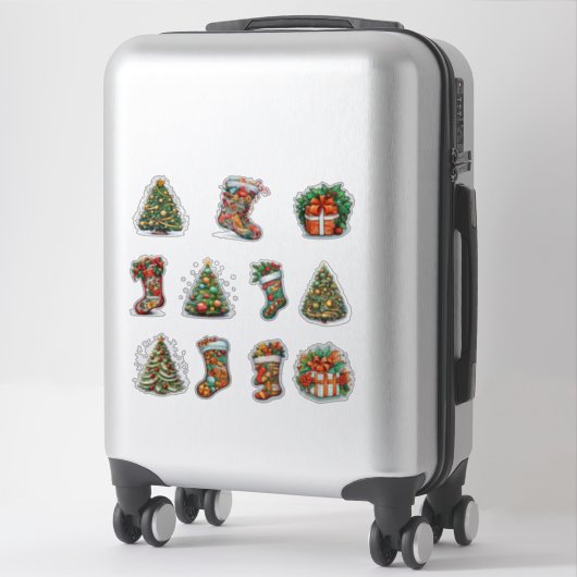 Kerst Vinyl Stickers Collectie (Koffer)