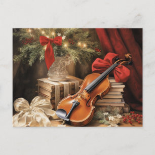 Kerst Violinmuziek Feestdagenkaart