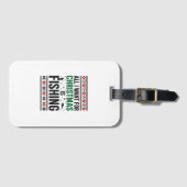 Kerst Vis Ugly Sweater Design Bagagelabel (Voorkant (horizontaal))