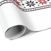 Kerst Vis Ugly Sweater Ontwerp Cadeaupapier (Rol Hoek)
