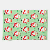 Kerst Vis Vakantie Cadeau Theedoek (Horizontaal)