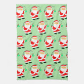 Kerst Vis Vakantie Cadeau Theedoek (Verticaal)