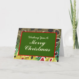 Kerst Vissen bruine forel Feestdagen Kaart