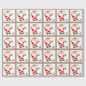Kerst vissen cadeaupapier (Vlak)