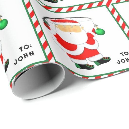 Kerst vissen cadeaupapier (Rol Hoek)