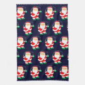 Kerst Vissen Grappig Theedoek (Verticaal)