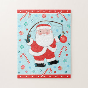 Kerst vissen legpuzzel