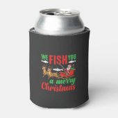Kerst Vissen Merry Fish Jou Blikjeskoeler (Blikje Voorkant)