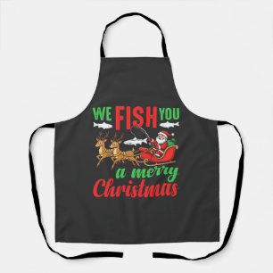 Kerst Vissen Merry Fish Jou Schort