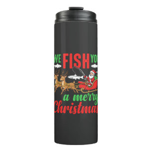 Kerst Vissen Merry Fish Jou Thermosbeker