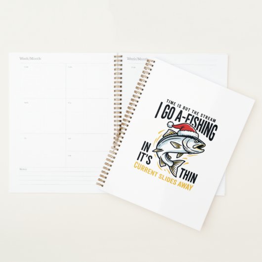 Kerst Visstroom Citaat Ontwerp Planner (Display)