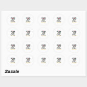 Kerst Visstroom Citaat Ontwerp Ronde Sticker (Vel)