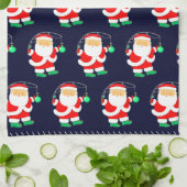 Kerst Vist grappig Theedoek (Gevouwen)