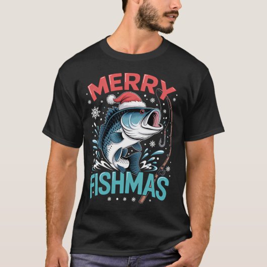 Kerst Visuitrusting T-shirt (Voorkant)