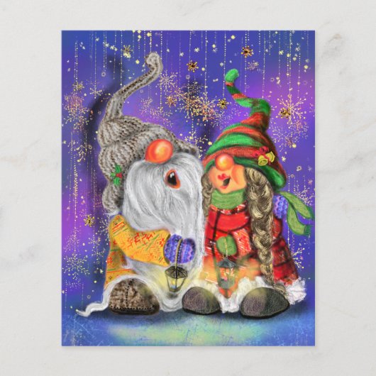 Kerst Vlieger Koppel Kabouters Zingen Pret Flyer (Voorkant)