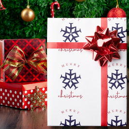 Kerst Vliegtuig Sneeuwvlok Foto Grappig Luchtvaart Cadeaupapier