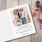 Kerst Vliegtuig Sneeuwvlok Foto Grappig Luchtvaart Folie Kaarten