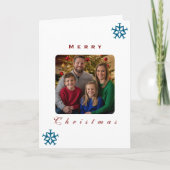 Kerst Vliegtuig Sneeuwvlok Foto Grappig Luchtvaart Kaart (Voorkant)