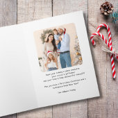 Kerst Vliegtuig Sneeuwvlok Foto Grappig Luchtvaart Kaart