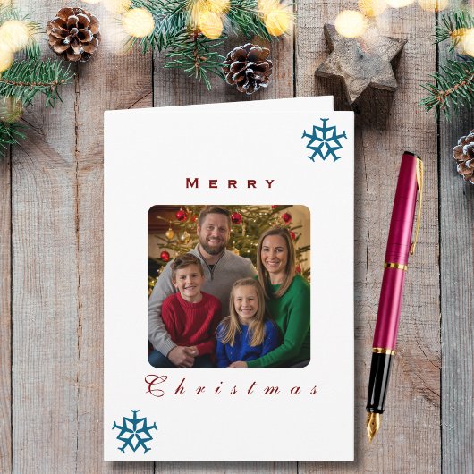 Kerst Vliegtuig Sneeuwvlok Foto Grappig Luchtvaart Kaart