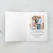 Kerst Vliegtuig Sneeuwvlok Foto Grappig Luchtvaart Kaart (Binnen)