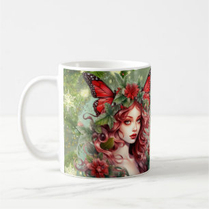 Kerst Vlinder Fairy Koffiemok
