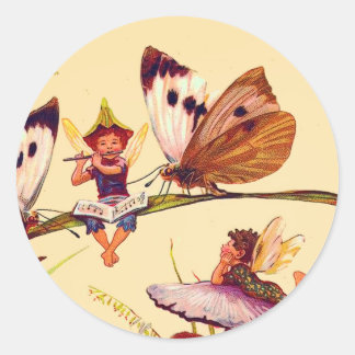 Kerst Vlinder Fairy Sticker
