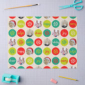 Kerst voeg je eigen foto's toe tissue papier (Craft)